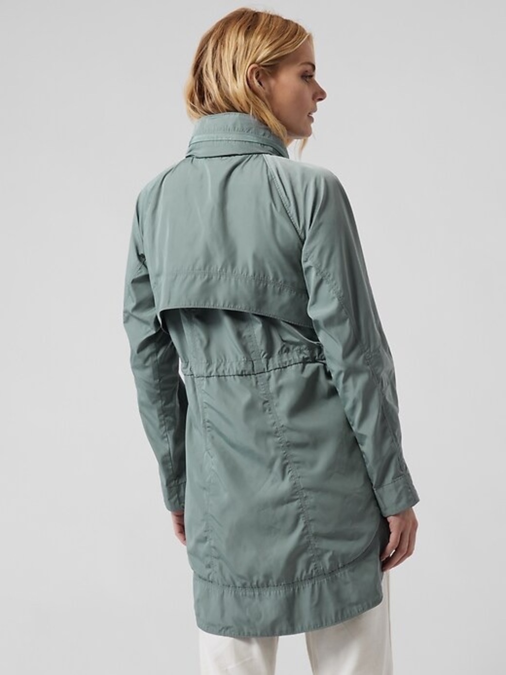Athleta Size 1X Drip Drop Waterproof Rain Jacket - Minimalist Grey